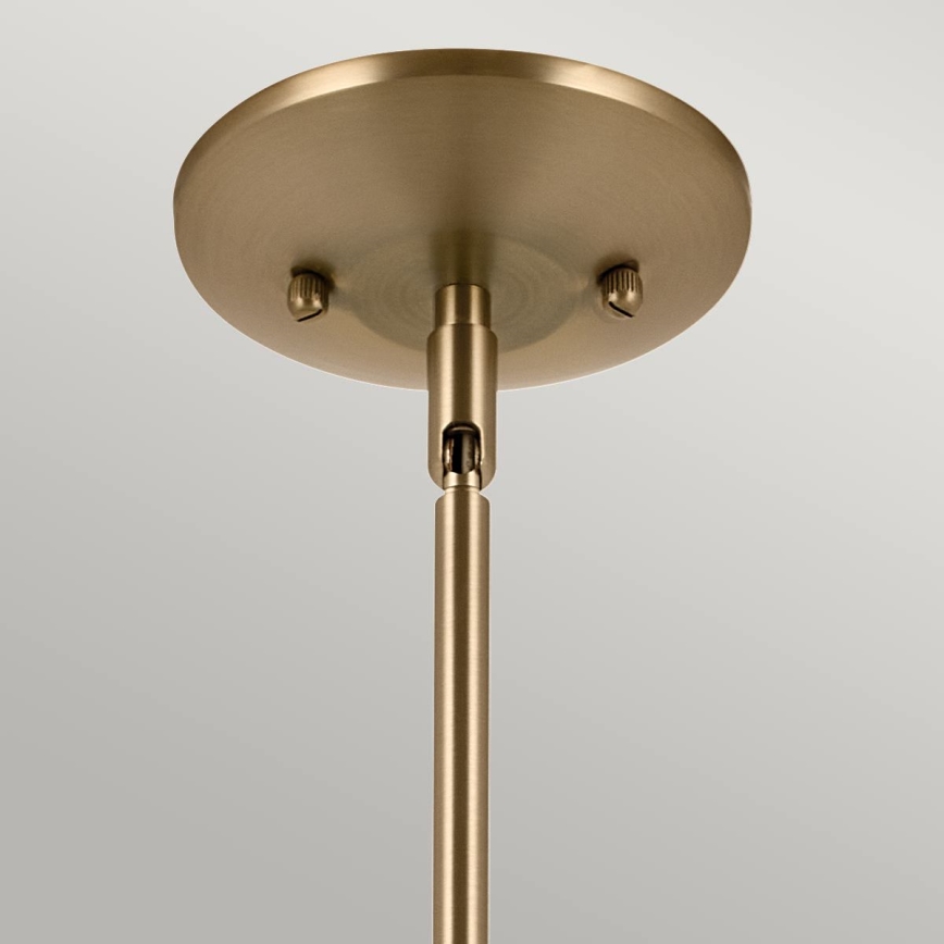Kichler - Lestenec na drogu DEELA 1xE27/60W/230V pr. 17,8 cm medenina