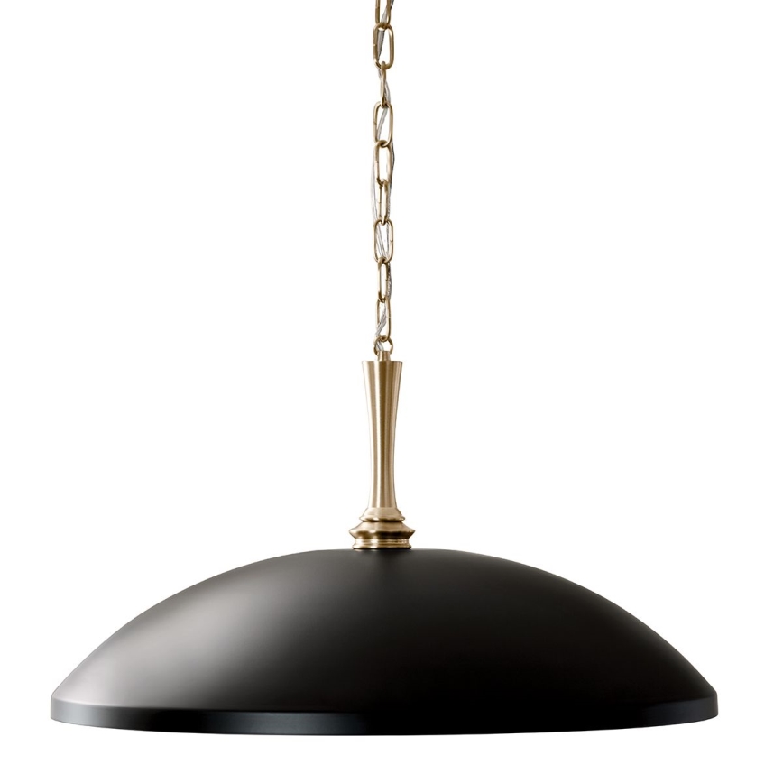 Kichler - Lestenec na verigi DELAROSA 1xE27/60W/230V črna/medenina