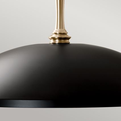 Kichler - Lestenec na verigi DELAROSA 1xE27/60W/230V črna/medenina