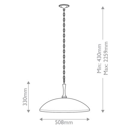 Kichler - Lestenec na verigi DELAROSA 1xE27/60W/230V črna/medenina