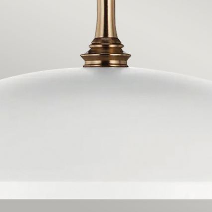 Kichler - Lestenec na verigi DELAROSA 1xE27/60W/230V bela/medenina
