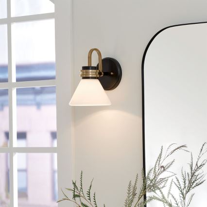 Kichler - LED Kopalniška stenska svetilka FARUM 1xG9/3W/230V IP44 črna/medenina