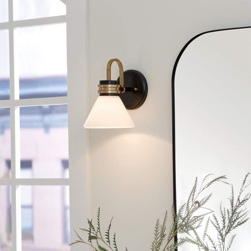 Kichler - LED Kopalniška stenska svetilka FARUM 1xG9/3W/230V IP44 črna/medenina