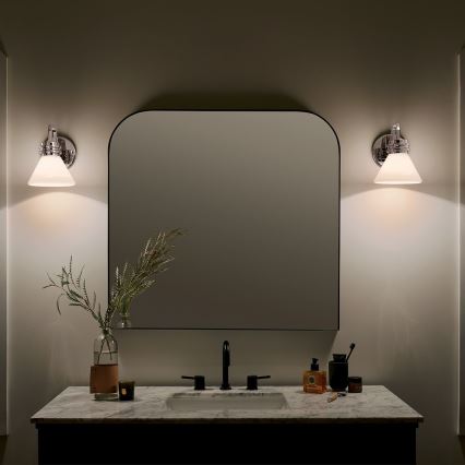 Kichler - LED Kopalniška stenska svetilka FARUM 1xG9/3W/230V IP44 sijajni krom