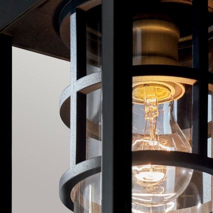 Kichler - Zunanja stenska svetilka HONE M 1xE27/60W/230V IP44 črna