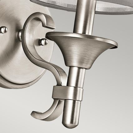 Kichler - Stensko svetilo LACEY 1xE14/40W/230V matni krom