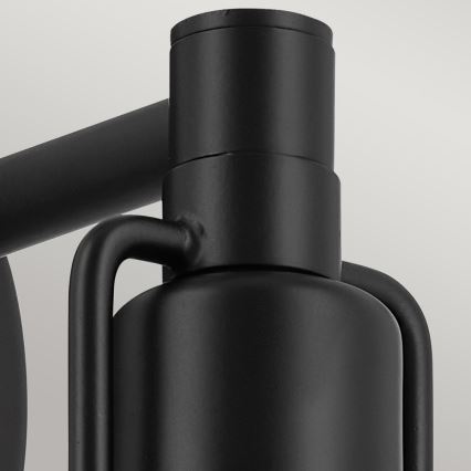 Kichler - Stenska svetilka NIVA 1xE27/40W/230V črna