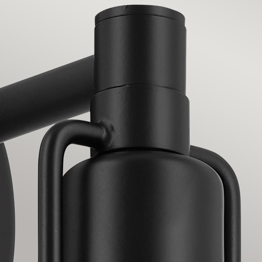 Kichler - Stenska svetilka NIVA 1xE27/40W/230V črna