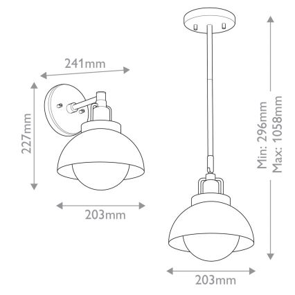 Kichler - Stenska svetilka NIVA 1xE27/40W/230V medenina