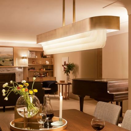 Kichler - LED lestenec na drogu SERENE LED/40W/230V v zlati barvi