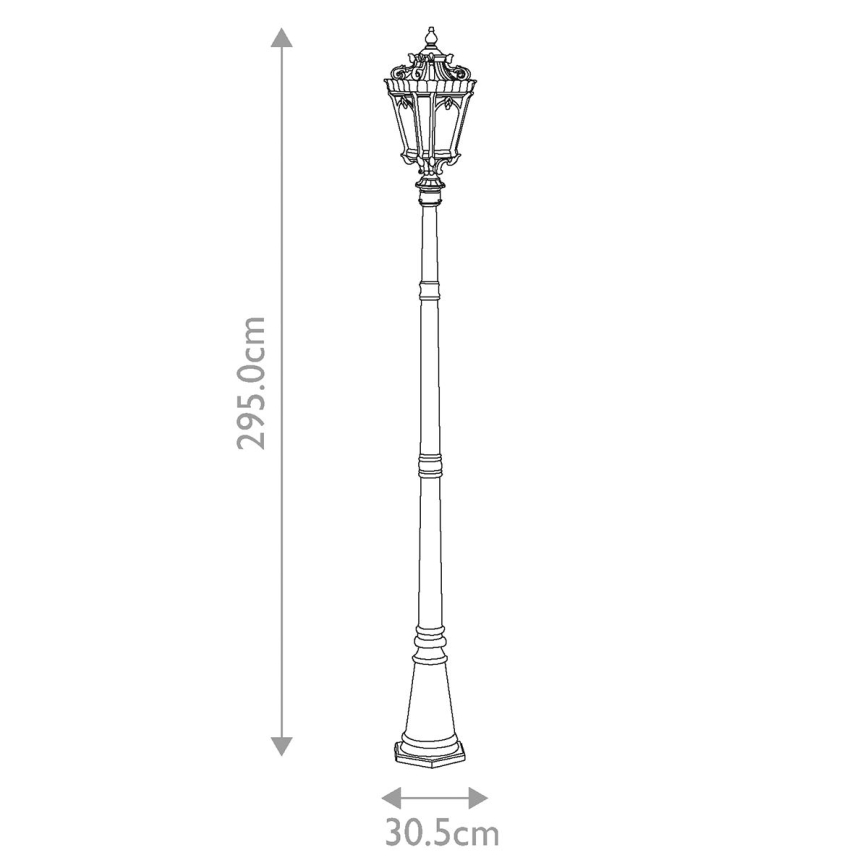 Kichler - Zunanja svetilka TOURNAI 3xE14/60W/230V IP44