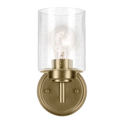 Kichler - Stenska svetilka WINSLOW 1xE27/60W/230V medenina