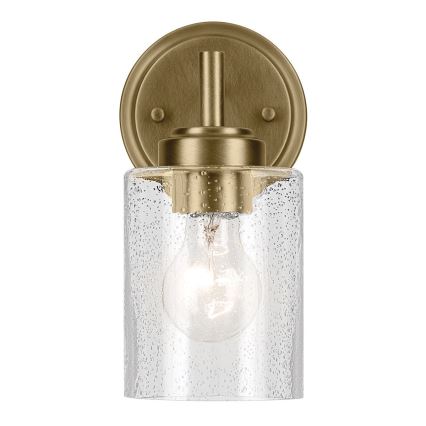 Kichler - Stenska svetilka WINSLOW 1xE27/60W/230V medenina