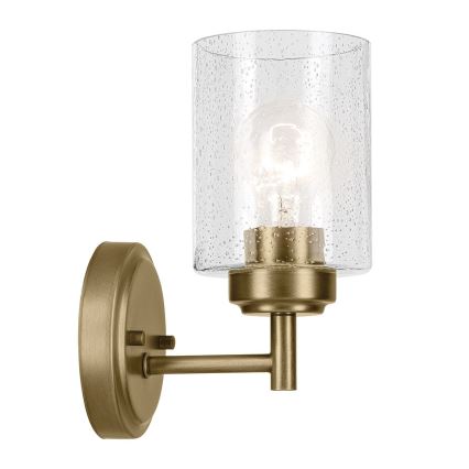 Kichler - Stenska svetilka WINSLOW 1xE27/60W/230V medenina