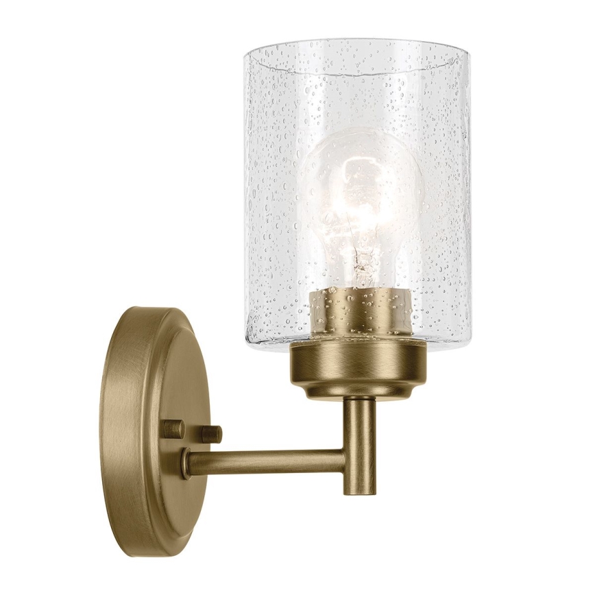 Kichler - Stenska svetilka WINSLOW 1xE27/60W/230V medenina