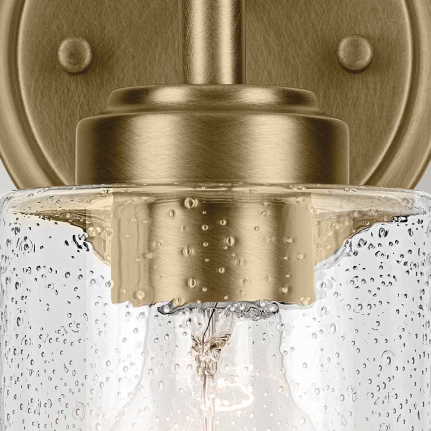 Kichler - Stenska svetilka WINSLOW 1xE27/60W/230V medenina