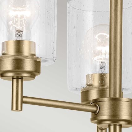 Kichler - Lestenec na verigi WINSLOW 3xE27/60W/230V pr. 45,8 cm medenina
