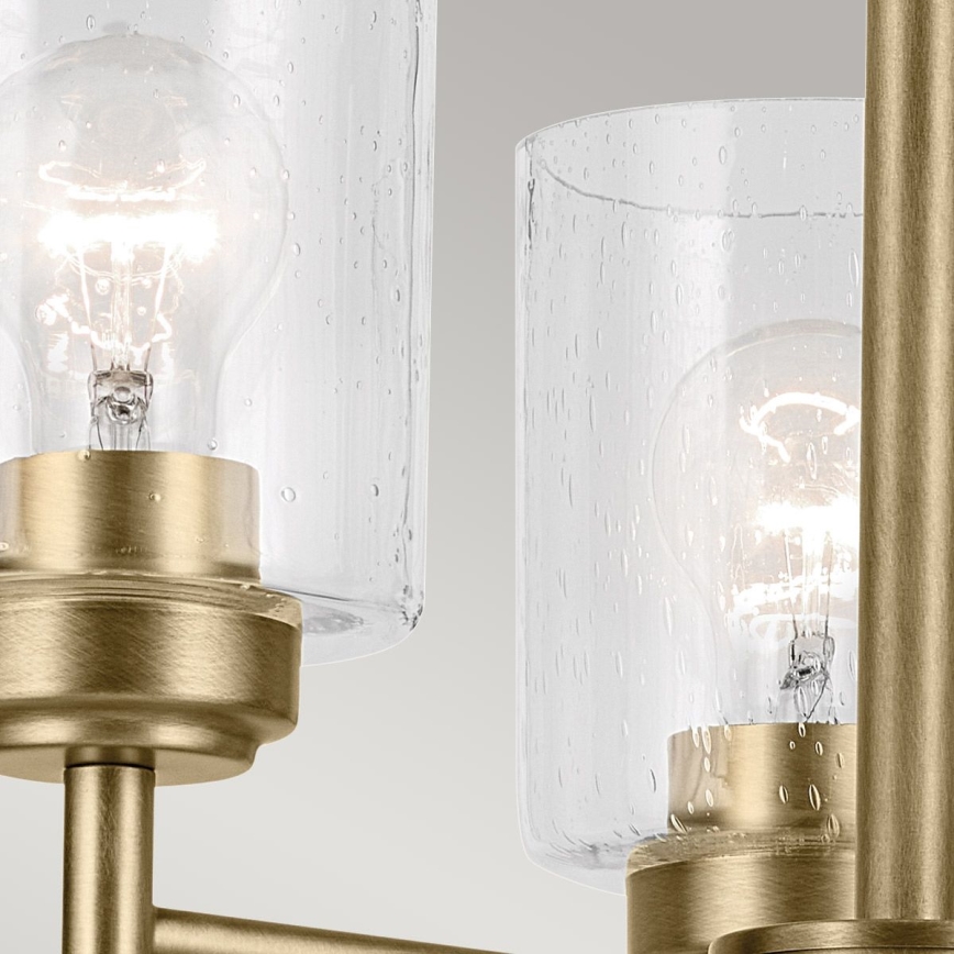 Kichler - Lestenec na verigi WINSLOW 3xE27/60W/230V pr. 45,8 cm medenina