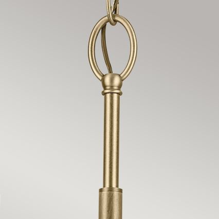 Kichler - Lestenec na verigi WINSLOW 3xE27/60W/230V pr. 45,8 cm medenina