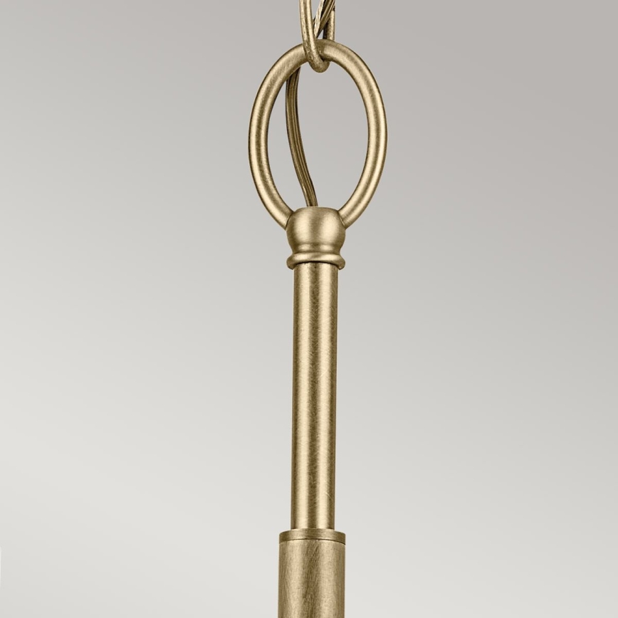 Kichler - Lestenec na verigi WINSLOW 3xE27/60W/230V pr. 45,8 cm medenina