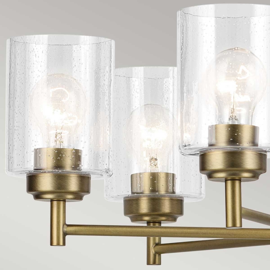 Kichler - Lestenec na verigi WINSLOW 5xE27/60W/230V pr. 50,2 cm medenina