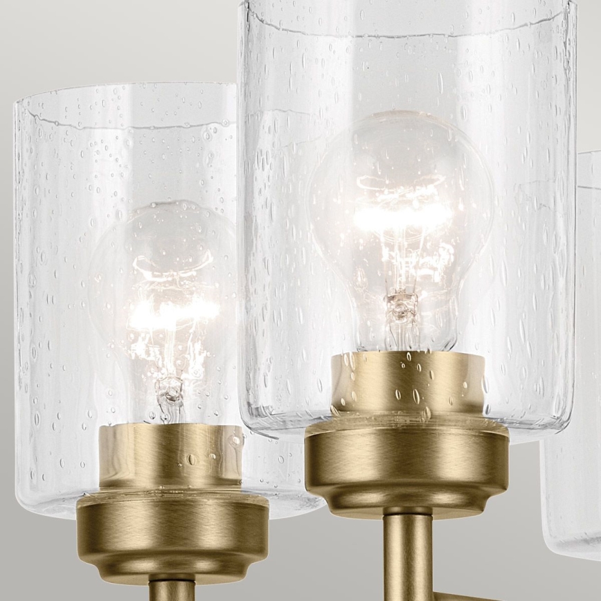 Kichler - Lestenec na verigi WINSLOW 5xE27/60W/230V pr. 50,2 cm medenina