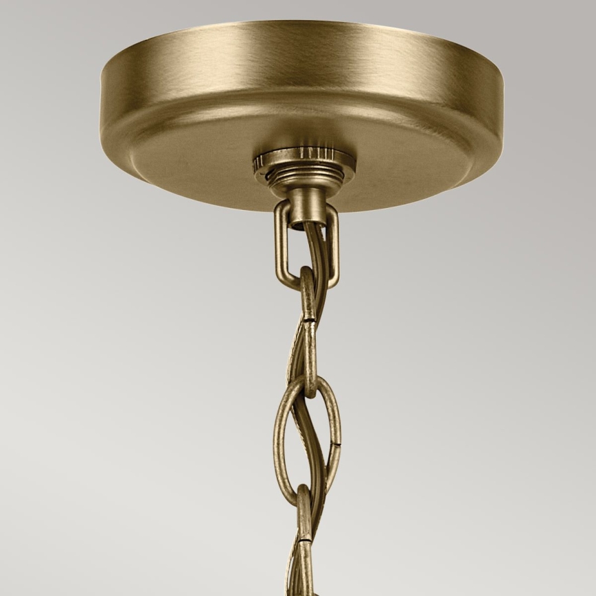 Kichler - Lestenec na verigi WINSLOW 5xE27/60W/230V pr. 50,2 cm medenina