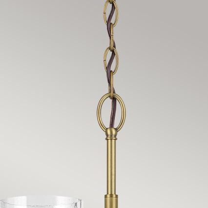 Kichler - Lestenec na verigi WINSLOW 6xE27/60W/230V pr. 66 cm medenina