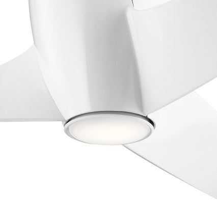 Kichler - LED Zatemnitveni stropni ventilator PHREE LED/10W/230V bela + Daljinski upravljalnik