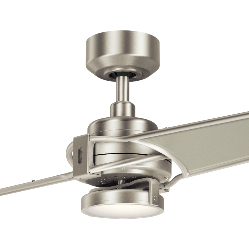 Kichler - LED Zatemnitveni stropni ventilator XETY LED/10W/230V  mat krom/srebrna + Daljinski upravljalnik