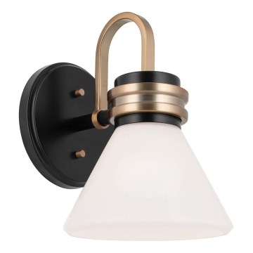 Kichler - LED Kopalniška stenska svetilka FARUM 1xG9/3W/230V IP44 črna/medenina