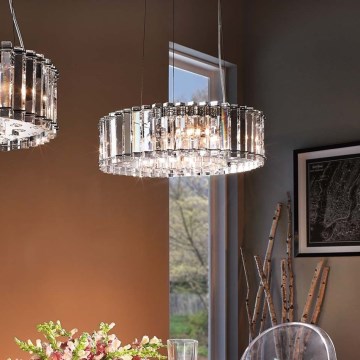 Kichler - LED Kopalniški lestenec na vrvici CRYSTAL SKYE 8xG9/3W/230V IP44