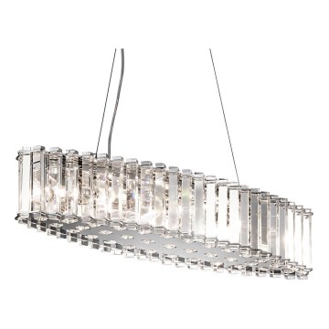 Kichler - LED Kopalniški lestenec na vrvici CRYSTAL SKYE 8xG9/3W/230V IP44