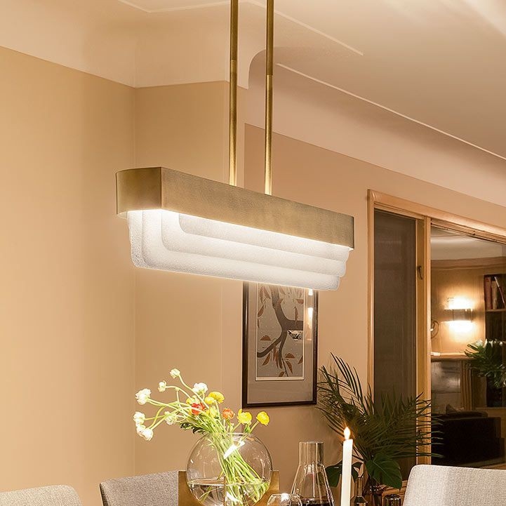 Kichler - LED lestenec na drogu SERENE LED/40W/230V v zlati barvi