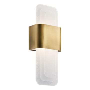 Kichler - LED Stenska svetilka SERENE LED/16W/230V medenina