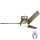 Kichler - LED Zatemnitveni stropni ventilator ERIS LED/10W/230V mat krom IP44 + Daljinski upravljalnik