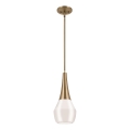 Kichler - Lestenec na drogu DEELA 1xE27/60W/230V pr. 17,8 cm medenina
