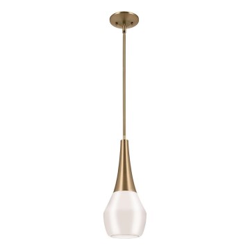 Kichler - Lestenec na drogu DEELA 1xE27/60W/230V pr. 17,8 cm medenina