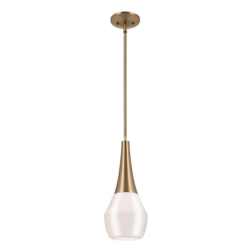 Kichler - Lestenec na drogu DEELA 1xE27/60W/230V pr. 17,8 cm medenina