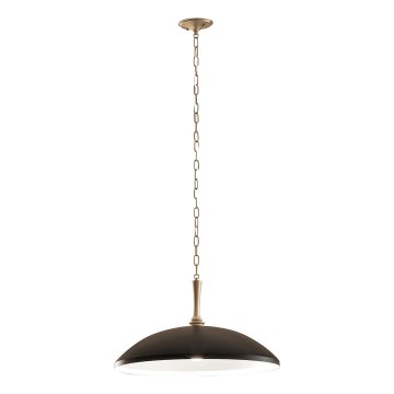 Kichler - Lestenec na verigi DELAROSA 1xE27/60W/230V črna/medenina