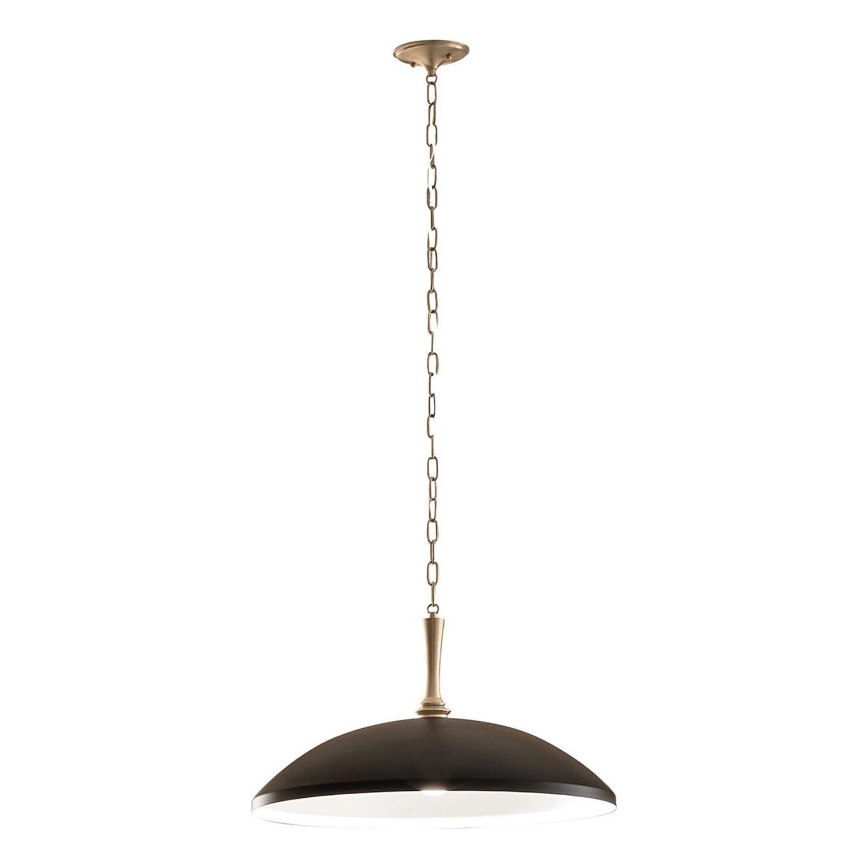 Kichler - Lestenec na verigi DELAROSA 1xE27/60W/230V črna/medenina