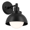Kichler - Stenska svetilka NIVA 1xE27/40W/230V črna