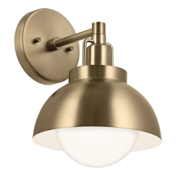 Kichler - Stenska svetilka NIVA 1xE27/40W/230V medenina