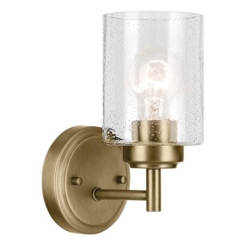 Kichler - Stenska svetilka WINSLOW 1xE27/60W/230V medenina