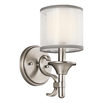 Kichler - Stensko svetilo LACEY 1xE14/40W/230V matni krom