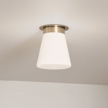 Kichler - Stropna svetilka ALBERS 1xE27/40W/230V premer 21,6 cm bronzasta