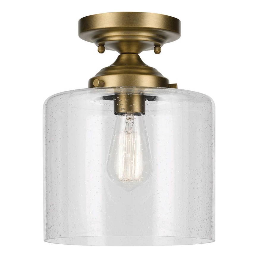 Kichler - stropna svetilka WINSLOW 1xE27/60W/230V pr. 21,6 cm medenina