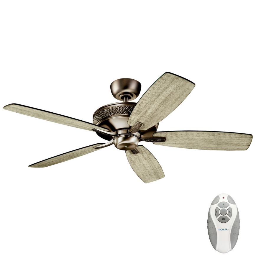 Kichler - Stropni ventilator MONARCH + Daljinski upravljalnik
