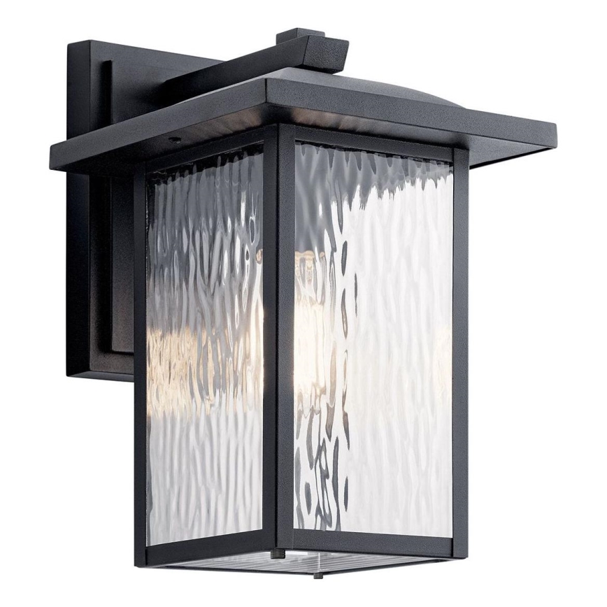 Kichler - Zunanja stenska svetilka CAPPANNA 1xE27/60W/230V IP44 črna