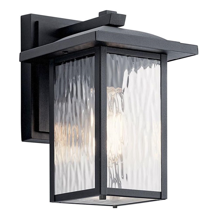 Kichler - Zunanja stenska svetilka CAPPANNA 1xE27/60W/230V IP44 črna